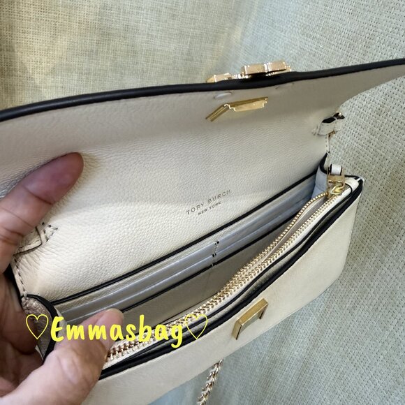 Tory Burch Britten Chain Wallet Wristlet Crossbody 175806 $385 - Picture 6 of 8